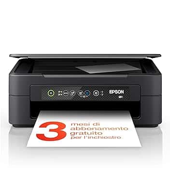 Epson Stampante Expression Home XP-2200, multifunzione 3 in 1: scanner/fotocopiatrice, A4, getto d'inchiostro a colori, Wi-Fi Direct, cartucce separate, ultracompatta