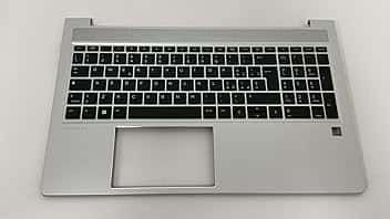 Cover Poggiapolsi Palmrest compatibile con HP Probook 450 G8 con Tastiera Italiana Retroilluminata M21742-001