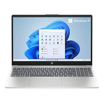 HP Laptop 15-fc0014sl, AMD Ryzen 5 7520U, 16GB RAM, 512GB, AMD Radeon Integrata, Display 15.6” FHD 250 Nits, Antiriflesso, Wi-Fi, 720p TNR Privacy Cam, Windows 11, Argento