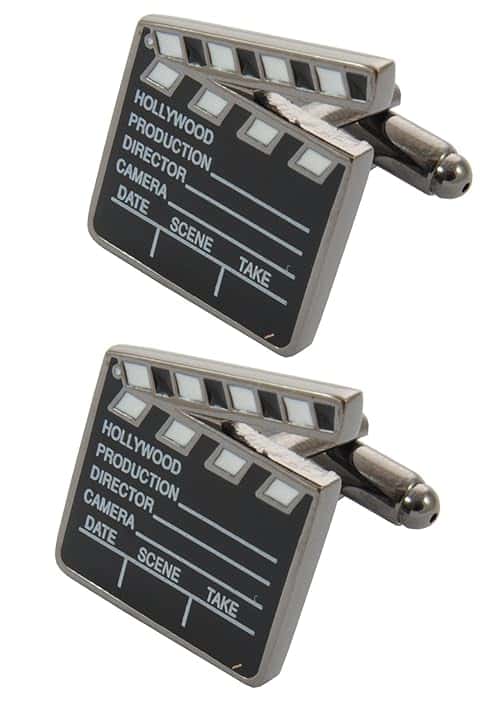 COLLAR AND CUFFS LONDON Gemelli di lusso per gli uomini con confezione regalo - Ottone massiccio - Musica e Film