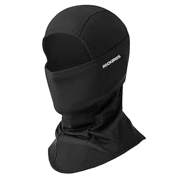 ROCKBROS Passamontagna Moto Invernale Termico con Pile Balaclava Sottocasco Caldo Multifunzionale per Ciclismo Sci Antivento Traspirante Unisex Taglia Unica Logo Riflettente 4Colori ClimatePartner certified