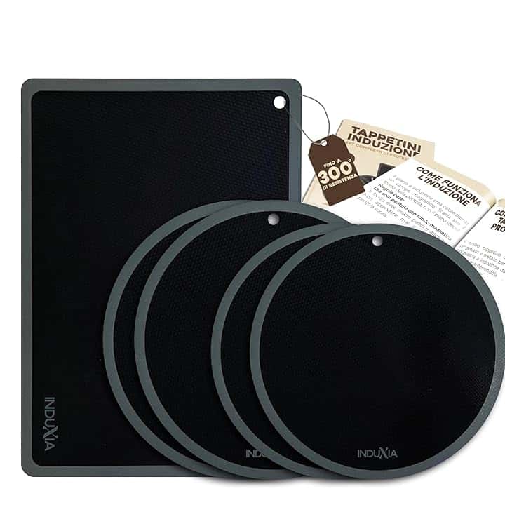 Protezione Piano Induzione fino a 300° | Copri Piano Induzione | Piano Cottura Induzione | Tappetino Piano Induzione | Copri Piano Cottura | Copertura Piano Induzione | set 5 Unità