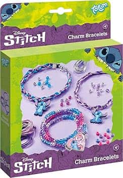 Totum TM ESSENTIALS Stitch - Braccialetti con ciondoli e diverse possibilità per creare il tuo braccialetto, Mittelgroße, Plastica, Nessuna pietra preziosa