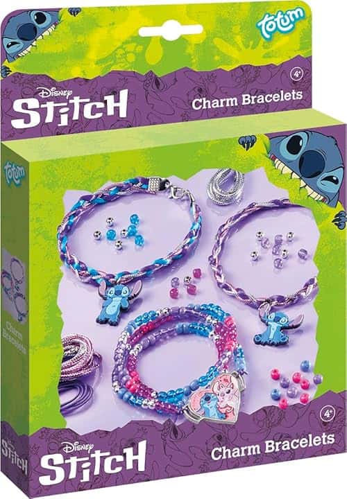 Totum TM ESSENTIALS Stitch - Braccialetti con ciondoli e diverse possibilità per creare il tuo braccialetto, Mittelgroße, Plastica, Nessuna pietra preziosa