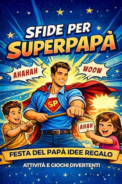 Sfide per superpapà: festa del papa idee regalo con tante attività e giochi divertenti da fare in famiglia