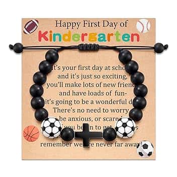 ZWWOGE Idee Regalo Ragazzo,Braccialetto di Calcio Basketball per Ragazzi, Regali Compleanno Natale per Figli, Nipoti Fratelli, Regalo Ragazzo 8 9 10 11 12 13 14 15 Anni Maschio Bracciale Bambino