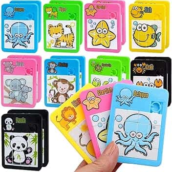 20 PCS Mini Puzzle Bambini, Gadget Compleanno Bambini, Regalini Fine Festa Invitati, Regalini per Alunni, Giochini per Feste di Compleanno, Imballaggio individuale per Regali, Set 20 Mini Puzzle
