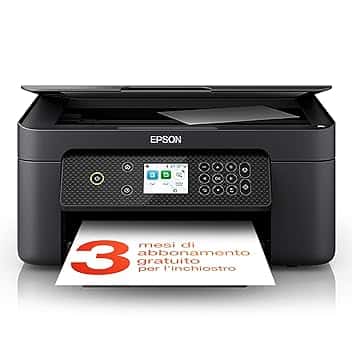 Epson Expression Home XP-4200 Stampante Multifunzione A4 getto d'inchiostro (Stampa Fronte Retro da mobile e su Cloud, Scansione, Copia) Display LCD 6.1cm, WiFi, AirPrint,Cartuce 604 Ananas,Black