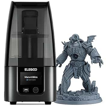 ELEGOO Marzo 4 Ultra Stampante 3D MSLA in Resina con Schermo LCD 9K Mono da 7 pollici, Connettività Wi-FI, Sistema di Livellamento senza Sforzo, Pellicola ACF, Dimensioni di stampa 153,36x77,76x165