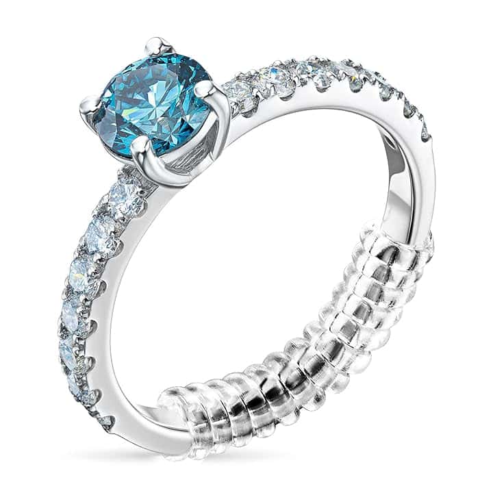 Lullu 19/15 Pezzi Ferma Anello Invisibile, Stringi Anello Silicone, Riduttore Regolatori Anelli Dito, Regolatore Fermanello Restringi Per Anelli di Grandi Dimensioni