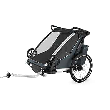 Thule Chariot Cross 2 Rimorchio Multisportivo Da Bici Dark slate, Double