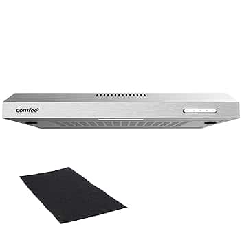COMFEE' Cappa Aspirante 60 cm SLIF17SS-60 A LED Sottopensile Aspiratore A Parete Aspirazione Superiore 600 mm - Argento