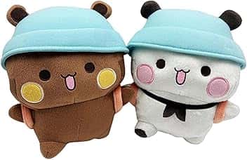 Bubu And Dudu Plush, Giocattolo Peluche Adorabile Coperta Conforme Animale, Regali per Natale per Ragazzi E Ragazze-2pc