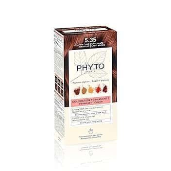 Phyto Color Kit 5.35 Castano Chiaro Cioccolato Colorazione Permanente senza ammoniaca, 100% Copertura Capelli Bianchi
