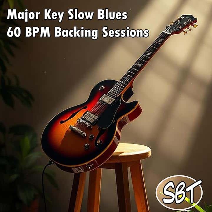 Slow Blues Backing Track in E Major – Guitar Jam Track
