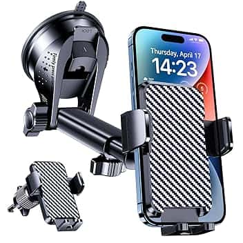 Porta Cellulare Auto [Super Aspirazione], Supporto Telefono Auto, Adatto per Parabrezza, Bocchette di Aerazione e Cruscotto, [3 in 1]Porta Telefono Rifiniture interne Adatto a tutti gli phone