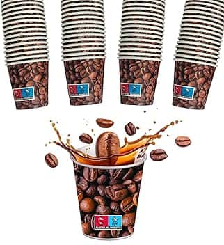 SWEEPING,1000 Bicchierini Caffè monouso,tazzine caffe in carta da 75ml