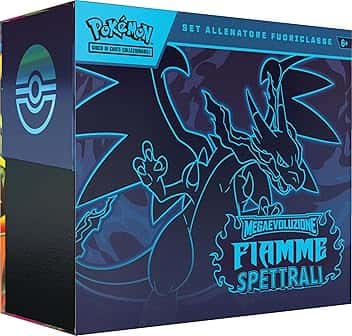 Pokémon: set Allenatore Fuoriclasse dell’espansione Megaevoluzione - Fiamme Spettrali del GCC Pokémon (una carta promozionale a figura intera, nove buste di espansione e accessori premium)