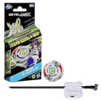 Hasbro Beyblade X, X-Over Project, Starter Pack Driger Slash 4-80P con Trottola e Lanciatore