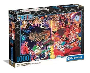 Clementoni Puzzle One Piece - 1000 Pezzi - Puzzle Adulti, Poster Incluso, Puzzle Anime, Manga, Divertimento Per Adulti, Made In Italy, 39922 The Forest Stewardship Council