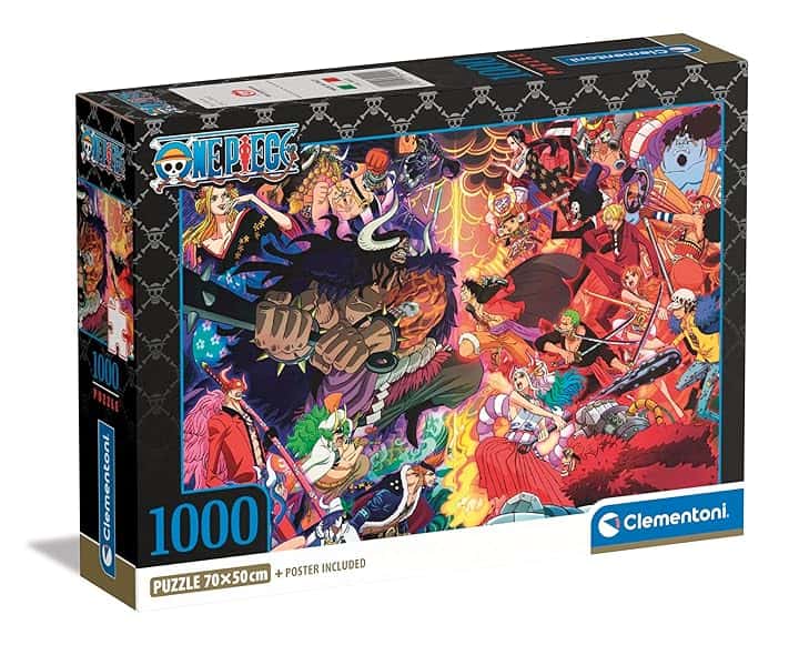 Clementoni Puzzle One Piece - 1000 Pezzi - Puzzle Adulti, Poster Incluso, Puzzle Anime, Manga, Divertimento Per Adulti, Made In Italy, 39922 The Forest Stewardship Council