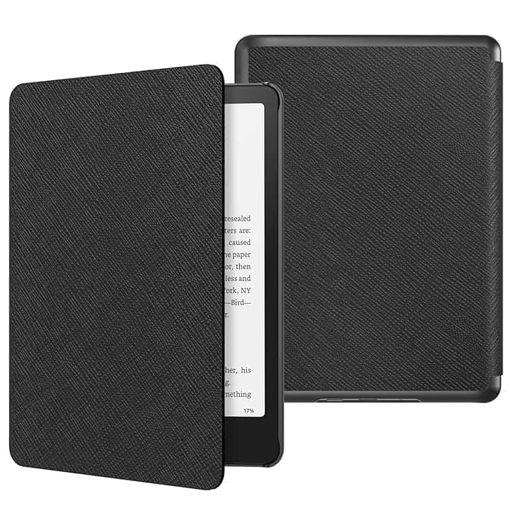 MoKo Custodia per 7" Kindle Paperwhite 12th Generation 2024&Kindle Colorsoft Signature Edition 2024, Custodia Protettiva in Policarbonato di Stile Semplice e Elegante per Kindle Paperwhite 2024, Nero