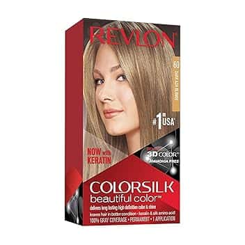 Revlon ColorSilk Colorazione Permanente Capelli Fai-da-te a Casa, Senza Ammoniaca e Arricchita con Cheratina, 60, Biondo Cenere Scuro