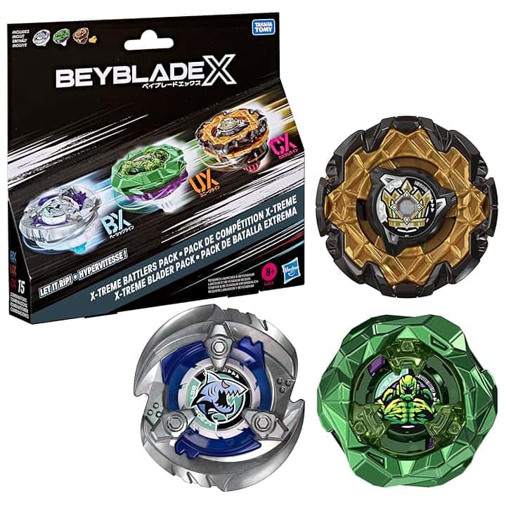 Hasbro Beyblade X, Set da Combattimento X-Treme, Contiene 3 trottole da Combattimento Beyblade X di Takara Tomy, Giocattoli, dagli 8 Anni in su