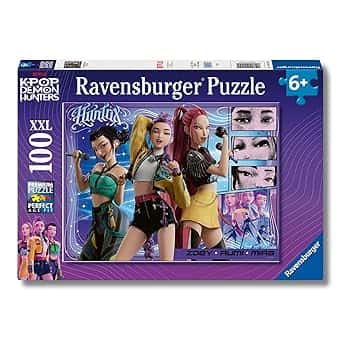 Ravensburger - KPop Demon Hunter, Puzzle Bambini 6 Anni, Puzzle 100 Pezzi XXL, Dimensioni 49x36cm, Giochi Bambina 6 Anni Femmina, Regalo Bambina 6 Anni