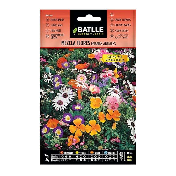 Semillas Batlle - Mix di Fiori Nani annuali, Multicolore