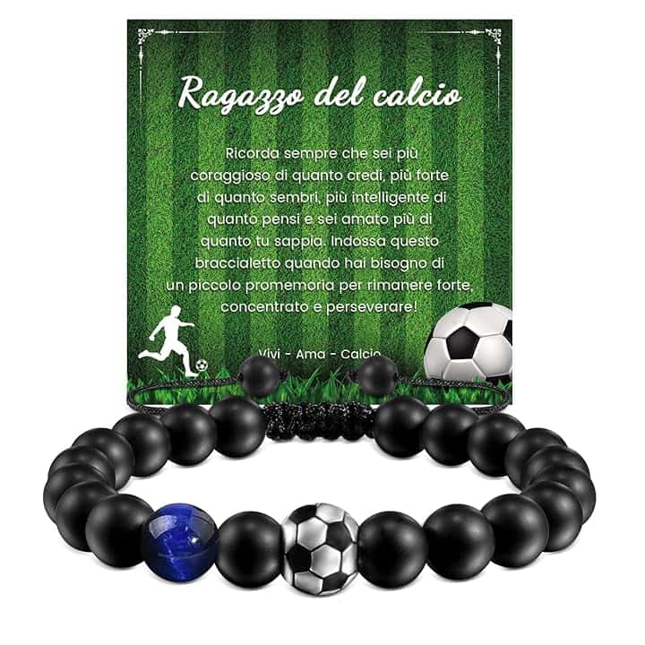Cheerslife Idee Regalo Ragazzo,Braccialetto di Calcio Basketball per Ragazzi, Regali Compleanno Natale per Figli, Nipoti Fratelli, Regalo Ragazzo 8 9 10 11 12 13 14 15 Anni Maschio Bracciale Bambino