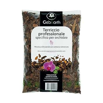 GebEarth® - Terriccio per Orchidee, Substrato per Orchidee da 1 Litro【 Terriccio Professionale per tutte le Orchidee 】