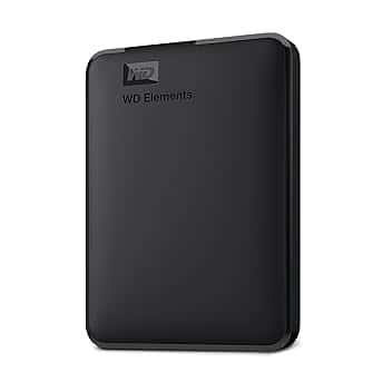 WD 6TB Elements Hard Disk Esterno Portatile, USB 3.2 Gen 1 SuperSpeed/USB 3.0, Espandibilità plug-and-play, Formatto per Windows, Nero