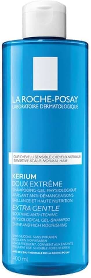 La Roche Posay Kerium, Shampoo Extra Delicato, Per Cuoio Capelluto Sensibile, Effetto Calmante e Lenitivo, Cuoio Capelluto Deterso a Fondo, Con Polisorbato e Acqua Termale, 400 ml