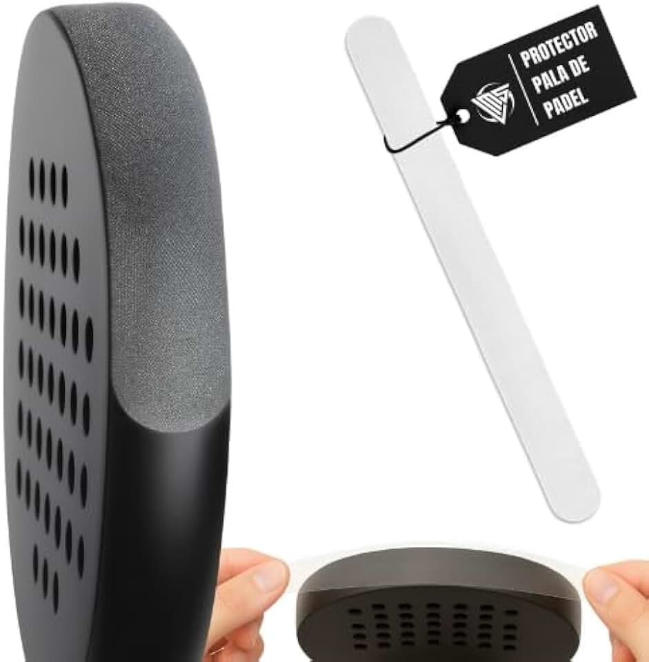 Protezione per racchetta da padel trasparente + adesivo da padel - Protezione per pala padel trasparente con finitura ruvida per una maggiore protezione 35 x 370 mm