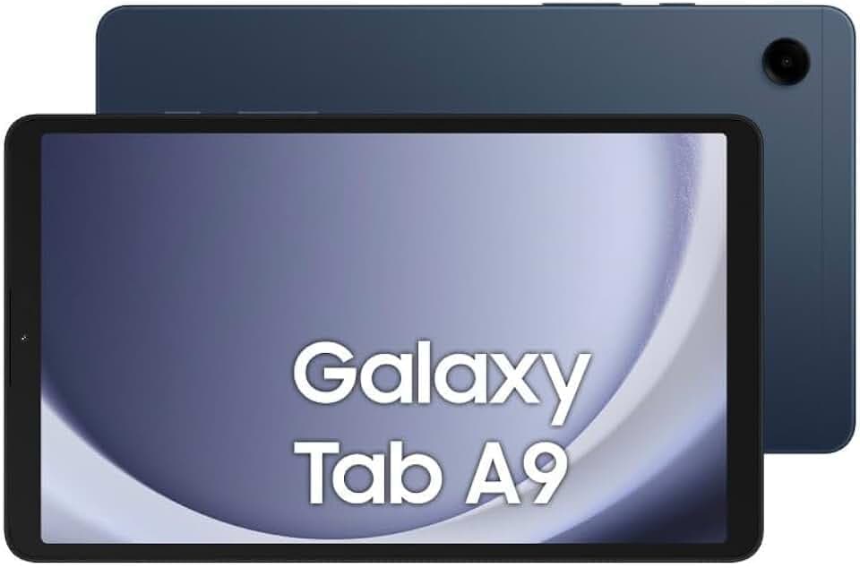 Samsung Galaxy Tab A9, Display 8.7" TFT LCD PLS, Wi-Fi, RAM 4GB, 64GB, 5.100 mAh, MediaTek MT8781, Android 13, Navy, [Versione italiana] 2023