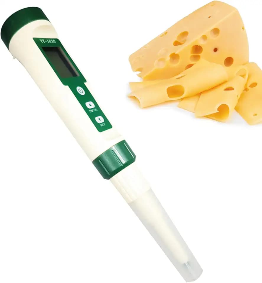 Misuratore di PH per alimenti per conserve | Sonda sensore ad alta precisione per tester digitale impermeabile per PH | Test di equilibrio del pH con compensazione automatica della temperatura
