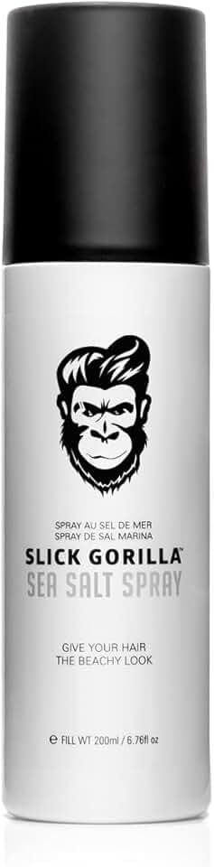 Slick Gorilla Spray al Sale Marino Uomo 200 ml | Spray Texturizzante per Capelli | Volume Leggero | Finish Opaco | Texture Naturale | Tenuta Flessibile