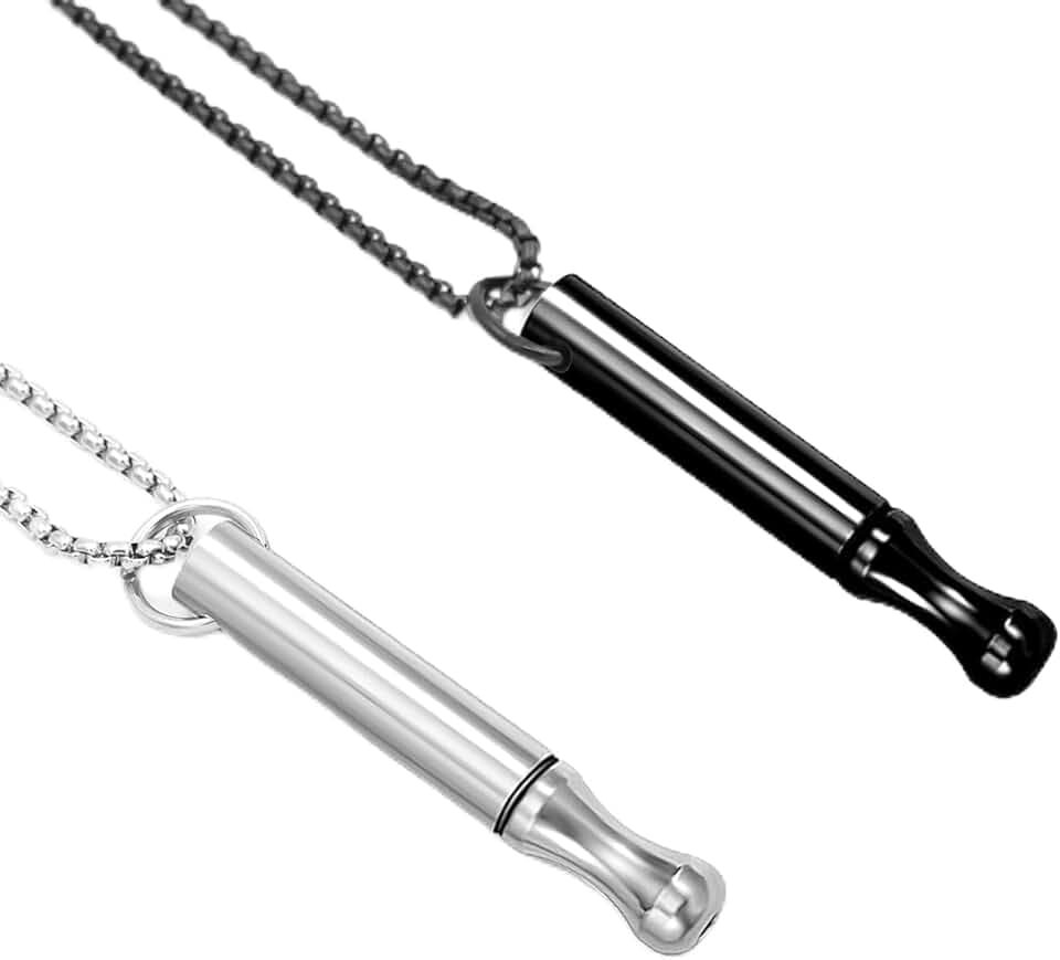 nplaseta 2Pcs Collane Respiratorie, Strumenti per Smettere di Fumare, Collana Ansia Respiratore,Collane per Alleviare lo Stress, Esercizi di Respirazione per Meditazione per Uomini Donne