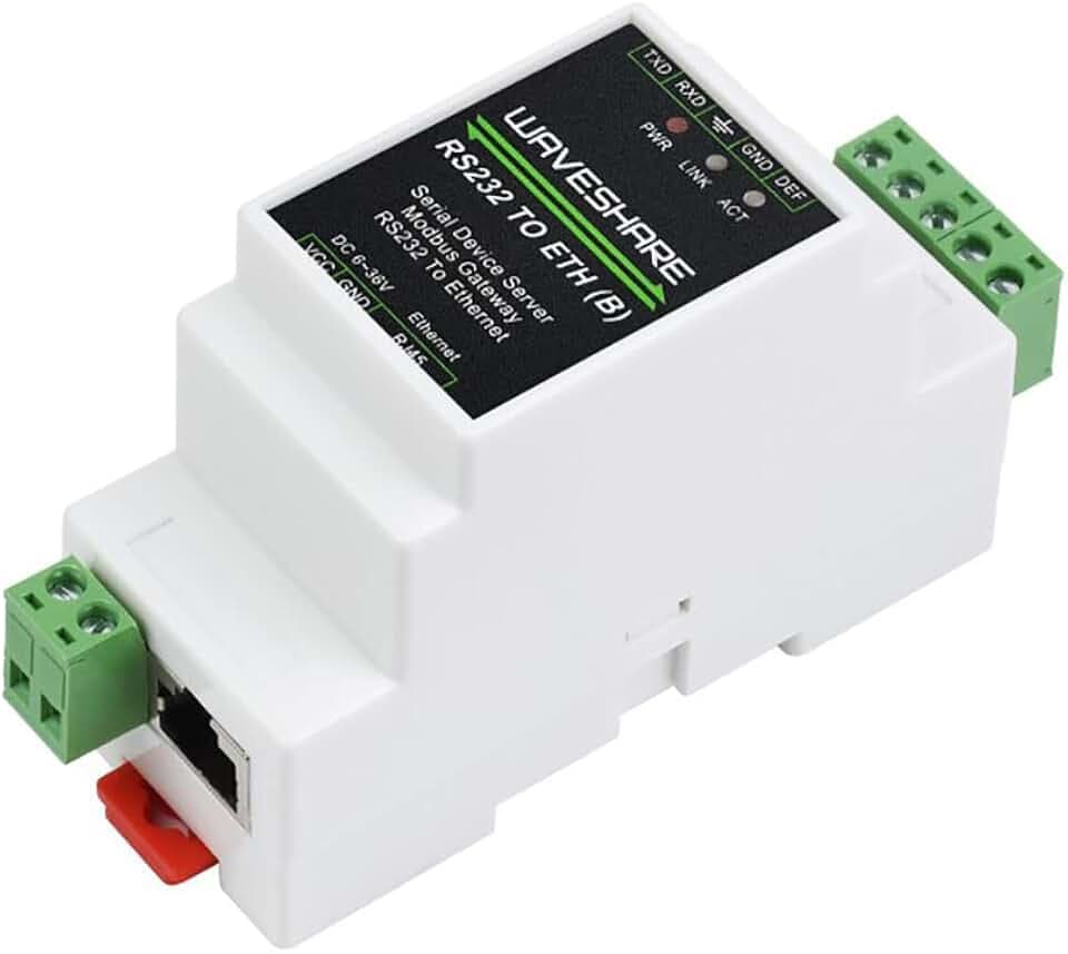 Convertitore da RS232 a Ethernet TCP/IP - Server seriale industriale, gateway Modbus, gateway MQTT, RS232 a JSON - Scheda madre Micro-ATX piccola