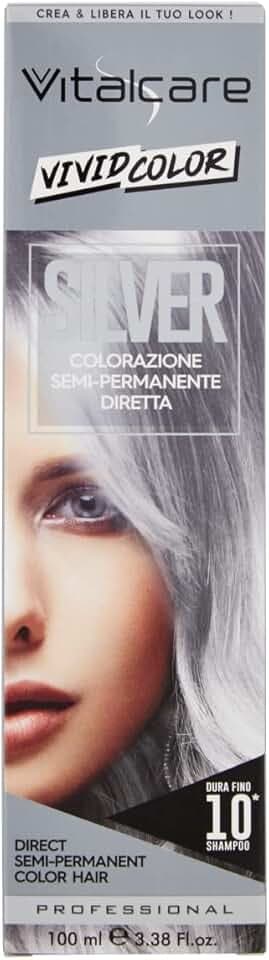 Vitalcare | Vivid - Tinta Colorante Argento per Capelli Idratati e Luminosi,