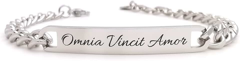 ALMENDRA Bracciale da uomo personalizzato in acciaio con incisione personalizzabile braccialetto regalo ragazzo nome frase inciso amico scritta