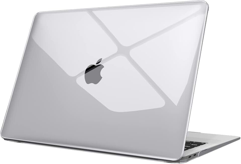 FINTIE Custodia Compatibile con MacBook Air 13 2020/2019/2018 (A2337 M1 / A2179 / A1932 ) - Cover Rigid Protettivo Guscio Rigido Case, Cristallo Chiaro ClimatePartner certified