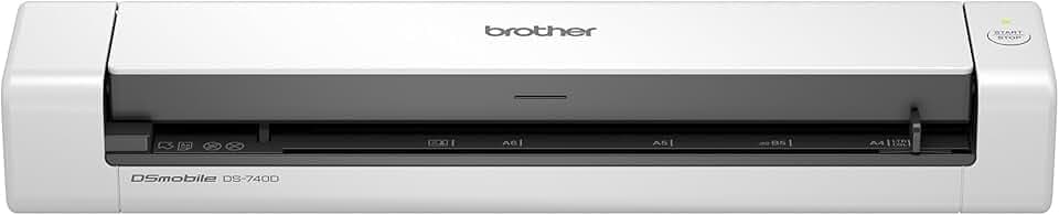 Brother DS740D | Scanner Portatile A4 | 15 ppm | Scan Fronte/Retro Dual Cis | Autoalimentato Tramite USB