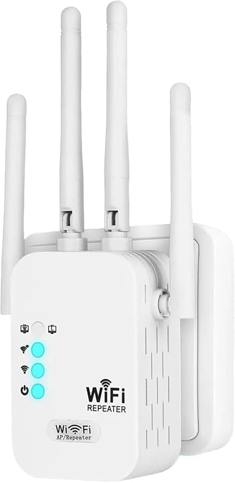 Ripetitore Wifi 1200 Mbps, 5GHz/2.4GHz Dual-Band Wifi Extender Potente, Amplificatore Wifi, Porta Gigabit LAN, Access Point, Supporta 3 Modalità, Repeater WiFi Compatibile con Tutti i Modem Router