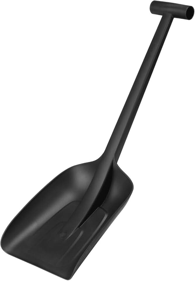 Fiskars Pala da neve, Lunghezza: 63 cm, Plastica rinforzata con fibra di vetro, Nero, Solid, 1019353