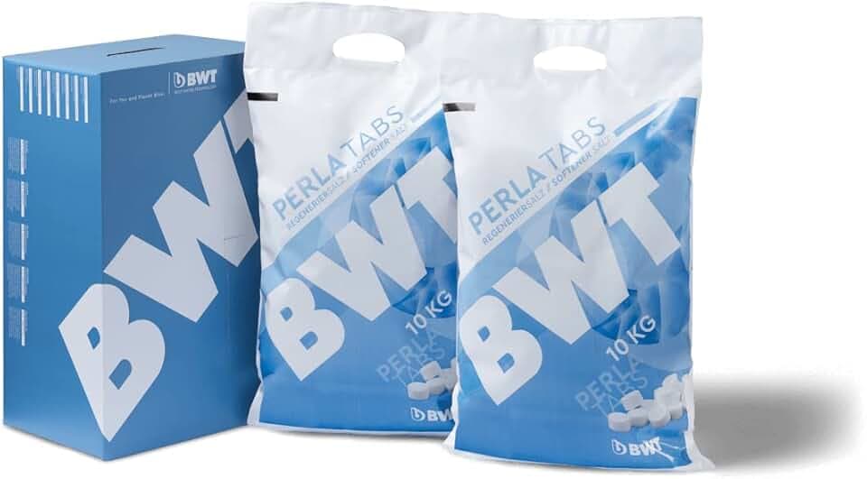 BWT Perla Tabs 20 kg | Sale rigenerante per impianti di addolcimento | Grado di purezza del 99,9% | Pratici sacchi da 10 kg | cura ottimale | 2 sacchetti da 10 kg