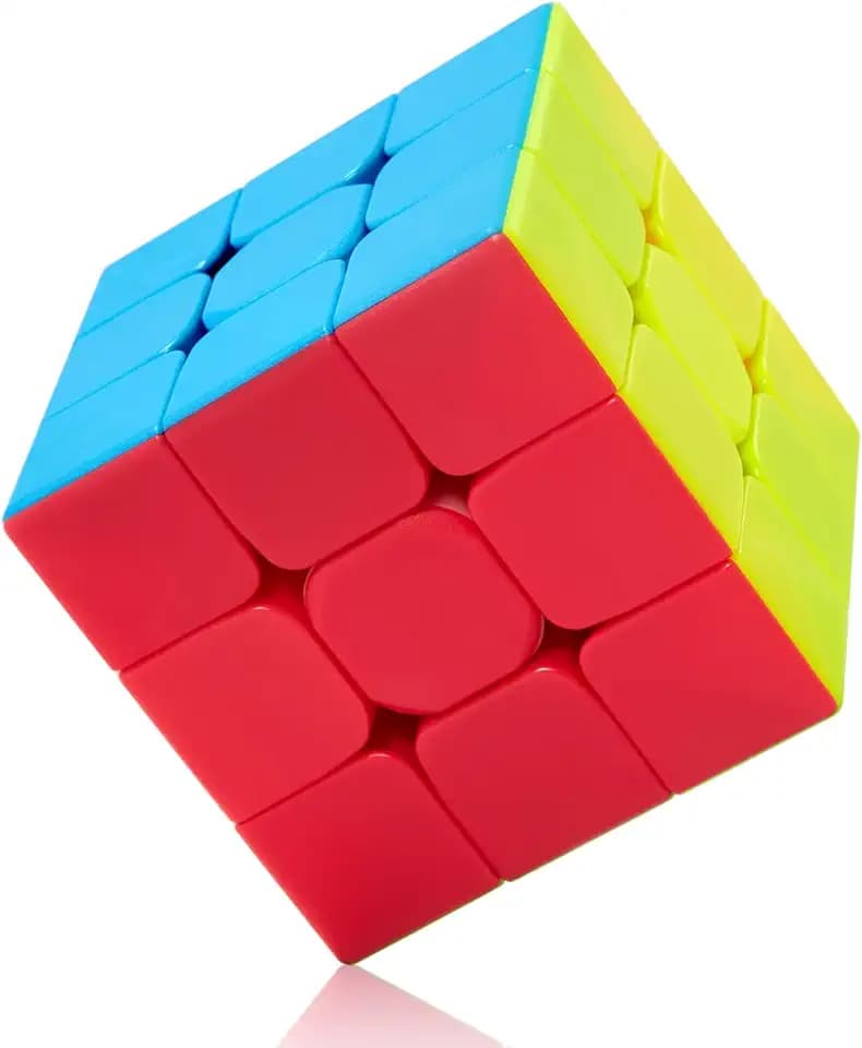 ROXENDA Speed Cube, Stickerless Cube - Solido Durevole & Tornitura Regolare, Il Miglior Cubo Magico di Puzzle 3D - Gira più Velocemente Dell'originale(3x3x3)