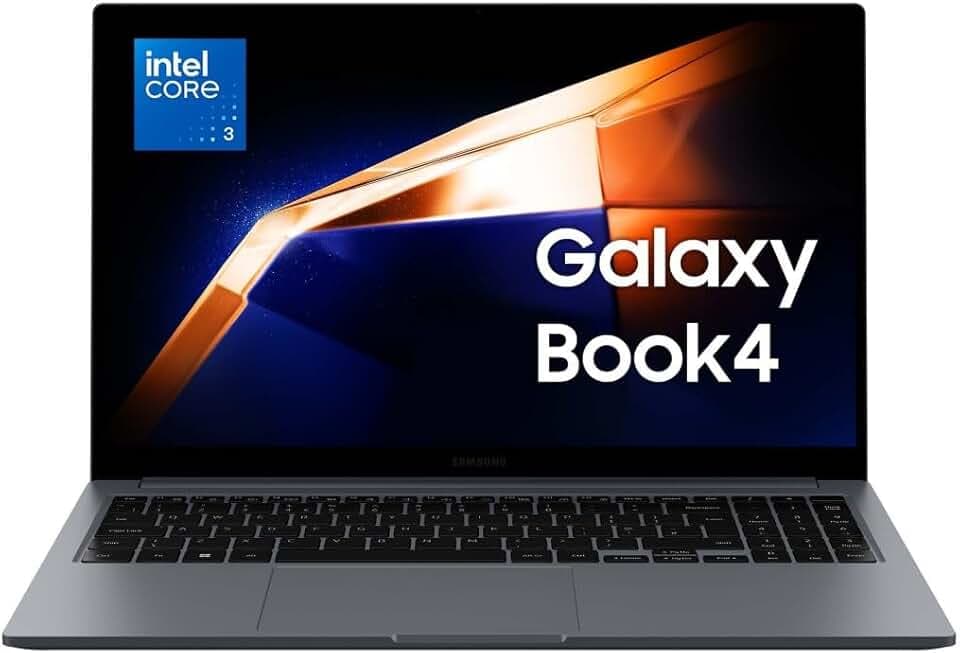 Samsung Galaxy Book4, 3 anni di garanzia, Processore Intel Core 3, 8GB RAM, 512GB, Laptop 15.6" FHD LED Display, Windows 11 Home, Gray [Versione Italiana]