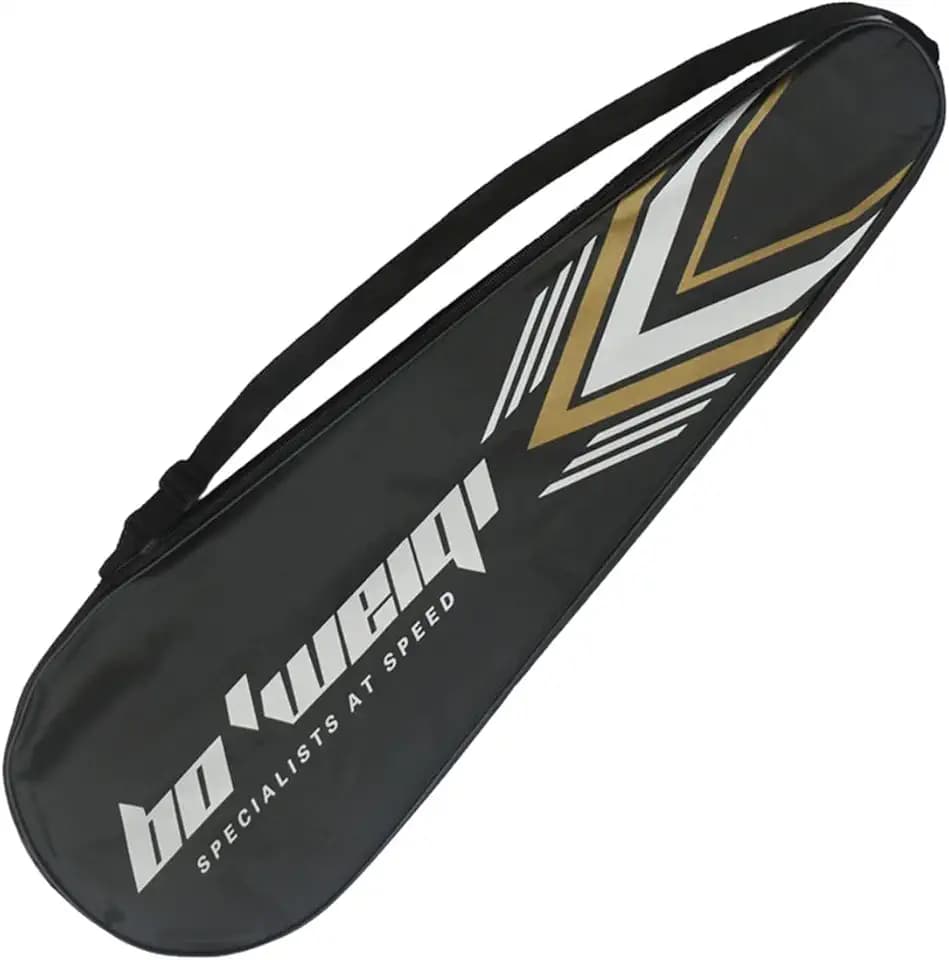 Borsa da Badminton Impermeabile per 2 Racchette, Zaino Sportivo Con Tasche e Chiusura Lampo